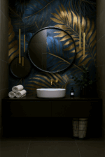 GOLD Złoty Las mural zadruk wielkoformatowy 4x60x120 - obrazek 3