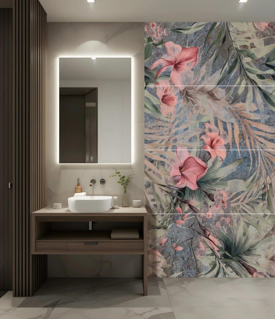 mural hibiskus kopia TROPICO mural zadruk wielkoformatowy 4x60x120 - obrazek 1