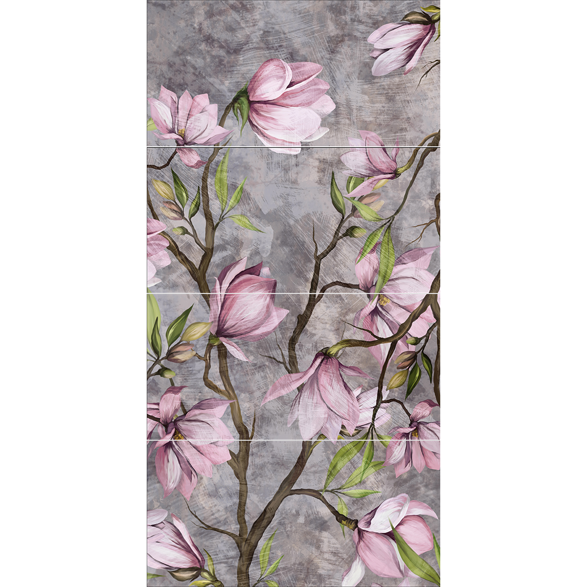 golden and black tropical leaves seamless pattern on a dark back PORCELANOC mural zadruk wielkoformatowy 4x60x120 - obrazek 1