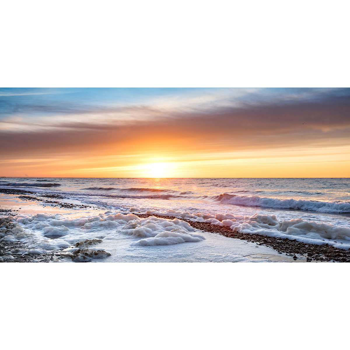 küste ZACHÓD SŁOŃCA dekoracja ceramiczna 60x120 - obrazek 1