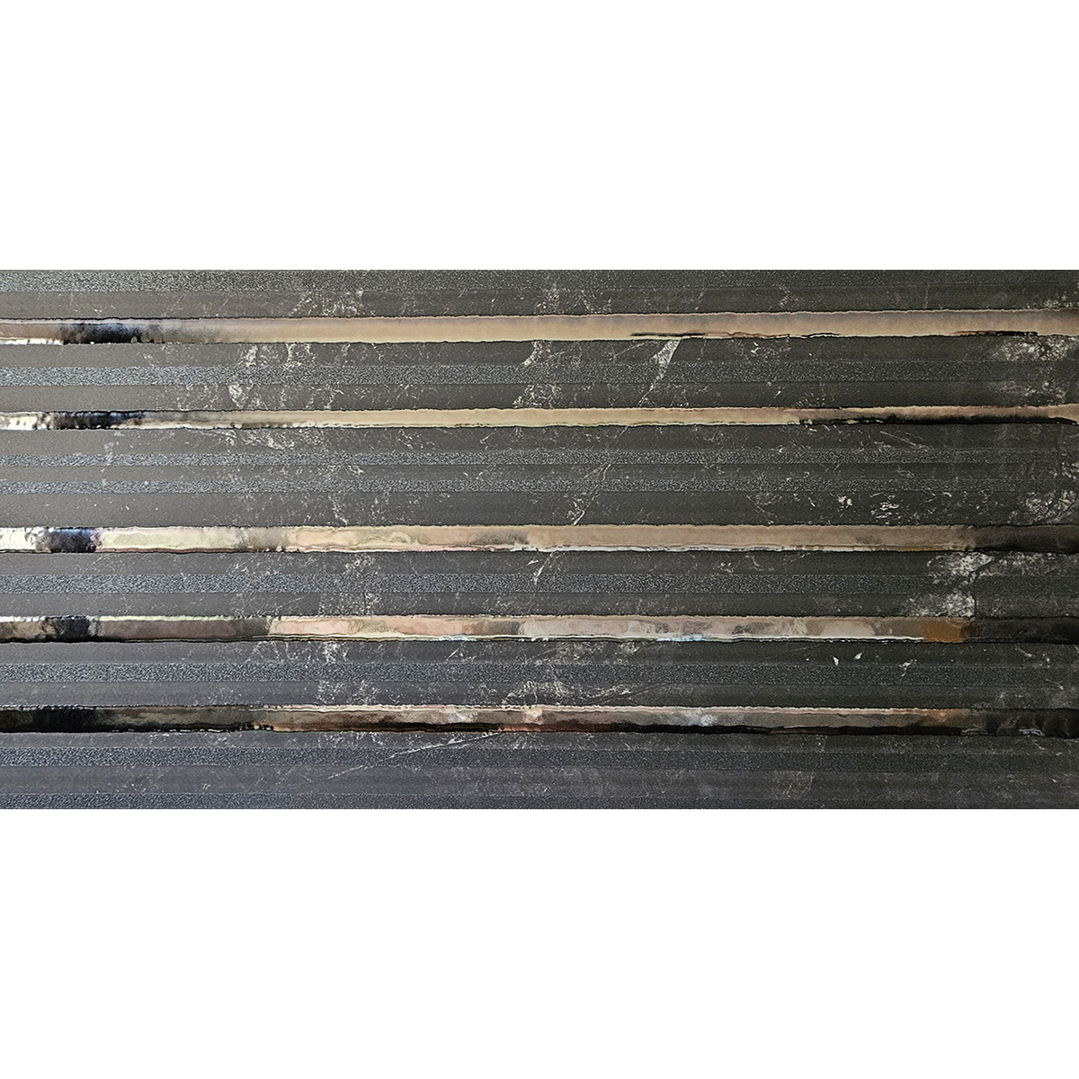 VERSO SILVER STRIPS GRIGIO VERSO SILVER STRIPS GRIGIO dekoracja ceramiczna 60x120cm - obrazek 1