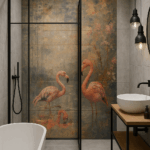 FLAMINGO mural zadruk wielkoformatowy 4x60x120