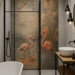 FLAMINGO mural zadruk wielkoformatowy 4x60x120