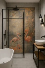 FLAMINGO mural zadruk wielkoformatowy 4x60x120