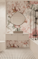 PINK WALL mural zadruk wielkoformatowy 4x60x120