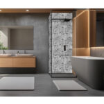 VERSO FLOWER GREY dekoracja ceramiczna 60x120cm - obrazek 3