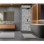 VERSO FLOWER GREY dekoracja ceramiczna 60x120cm - obrazek 3