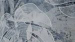 LEAF BLU dekoracja ceramiczna 60x120cm - obrazek 3