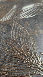 VERSO FLOWER BROWN dekoracja ceramiczna 60x120cm - obrazek 2