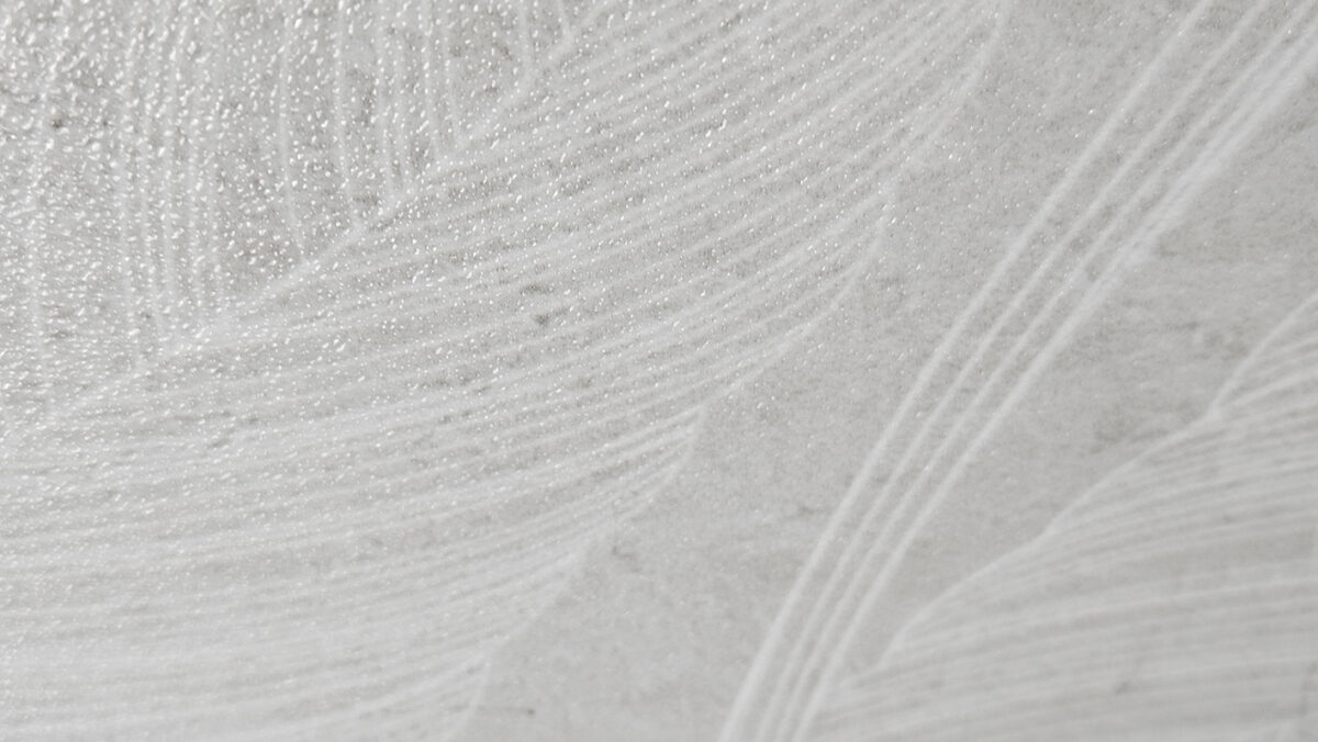 VERSO LEAF LIGHT GREY dekoracja ceramiczna 60x120cm - obrazek 2