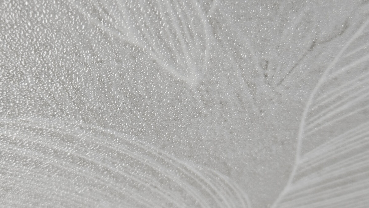 VERSO LEAF LIGHT GREY dekoracja ceramiczna 60x120cm - obrazek 3