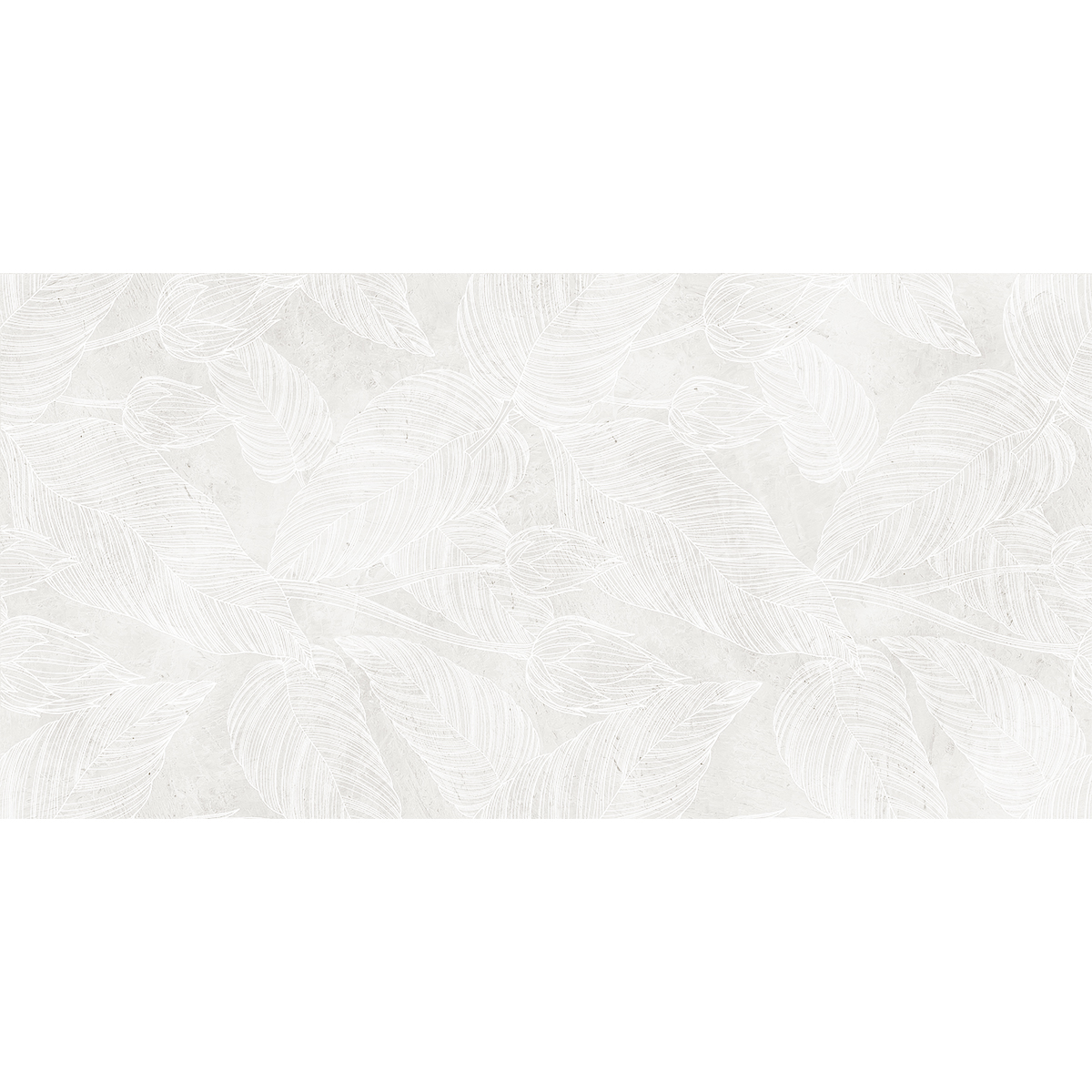 куча VERSO LEAF LIGHT GREY dekoracja ceramiczna 60x120cm - obrazek 1