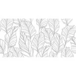 LEAF GREY dekoracja ceramiczna 30X60
