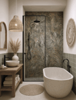 GOLD FERN dekoracja ceramiczna 60x120 - obrazek 3