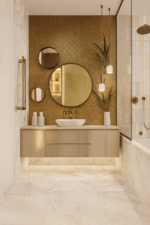 GOLD DOTT dekoracja ceramiczna 60x120 - obrazek 2