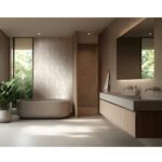 VERSO LEAF BEIGE dekoracja ceramiczna 60x120cm - obrazek 2