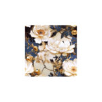 PEONY GOLD dekoracja ceramiczna 60x60