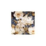 PEONY GOLD dekoracja ceramiczna 60x60