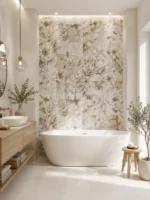 FLOWER SHAPE dekoracja ceramiczna 60x120 - obrazek 2