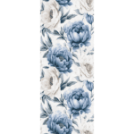 BLUE PEONY mural zadruk wielkoformatowy 5x60x120