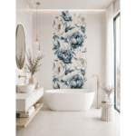 BLUE PEONY mural zadruk wielkoformatowy 5x60x120 - obrazek 2
