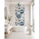 BLUE PEONY mural zadruk wielkoformatowy 5x60x120 - obrazek 2