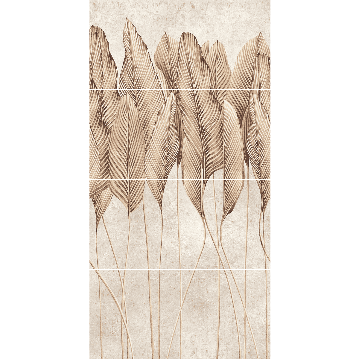 HEBAN GOLDEN LEAVES mural zadruk wielkoformatowy 4x60x120 - obrazek 1